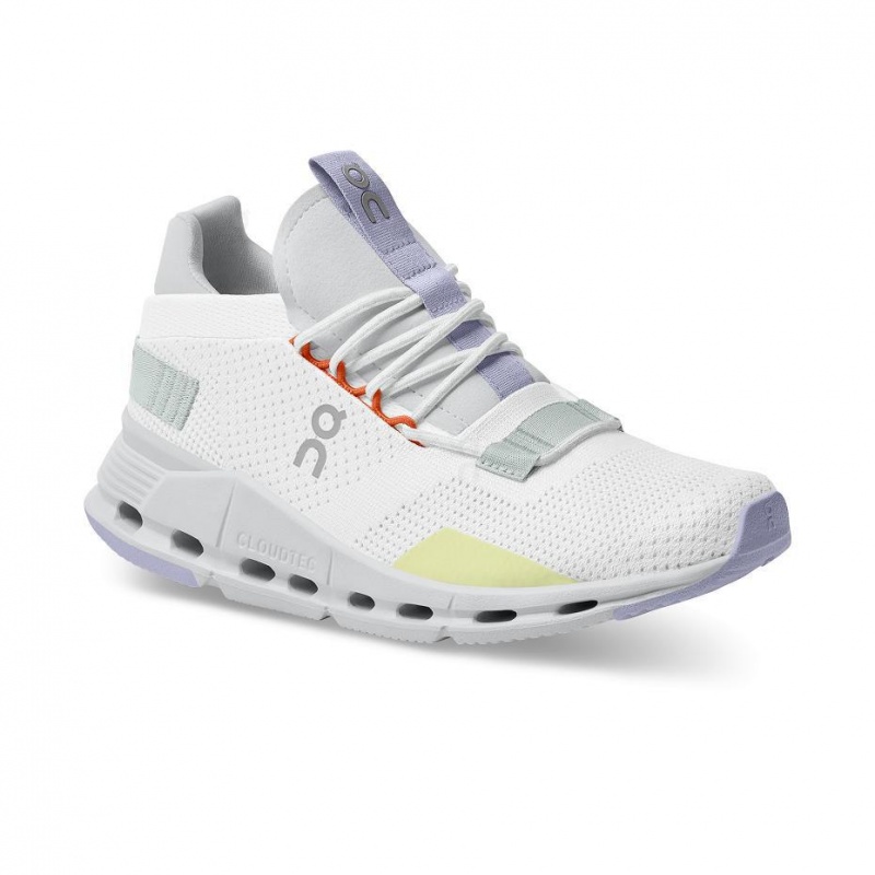 White / Grey On Cloudnova Women's Sneakers | USA_ON8222