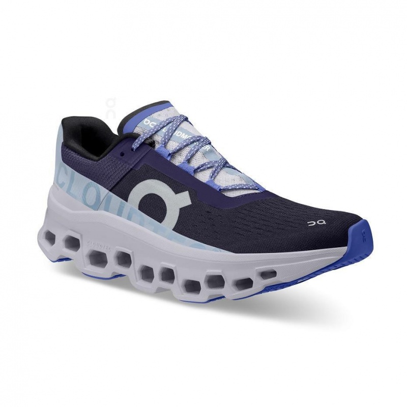 White / Navy On Cloudmonster Women's Road Running Shoes | USA_ON8754