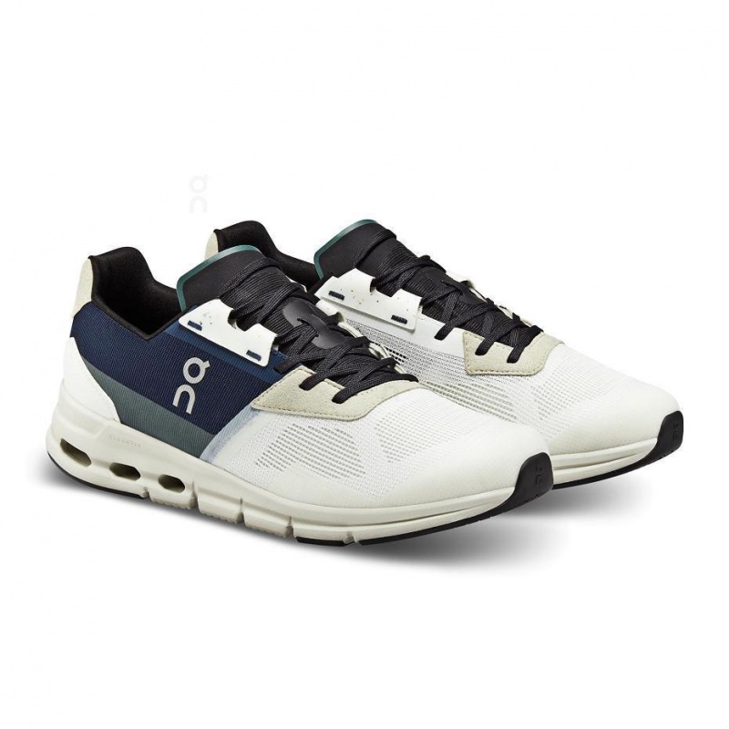 White / Navy On Cloudrift Men's Sneakers | USA_ON8287
