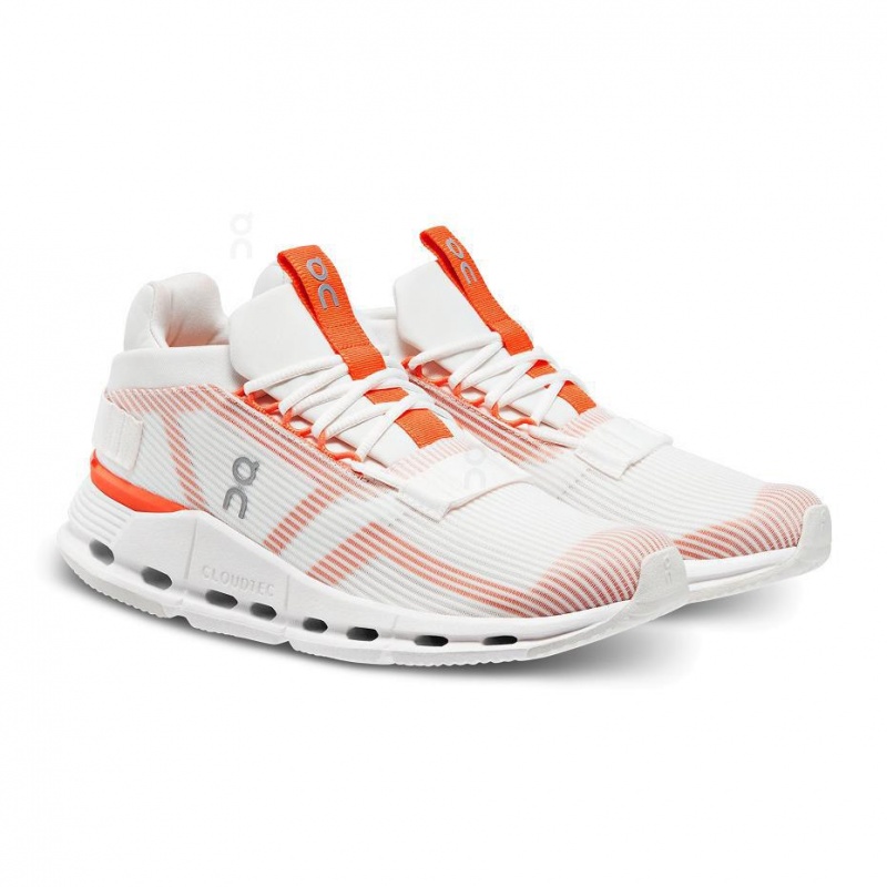 White / Orange On Cloudnova Void Women's Sneakers | USA_ON8553