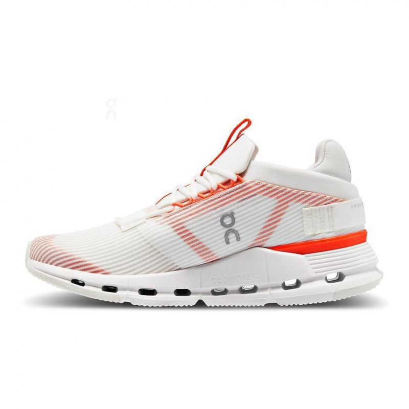 White / Orange On Cloudnova Void Women's Sneakers | USA_ON8553
