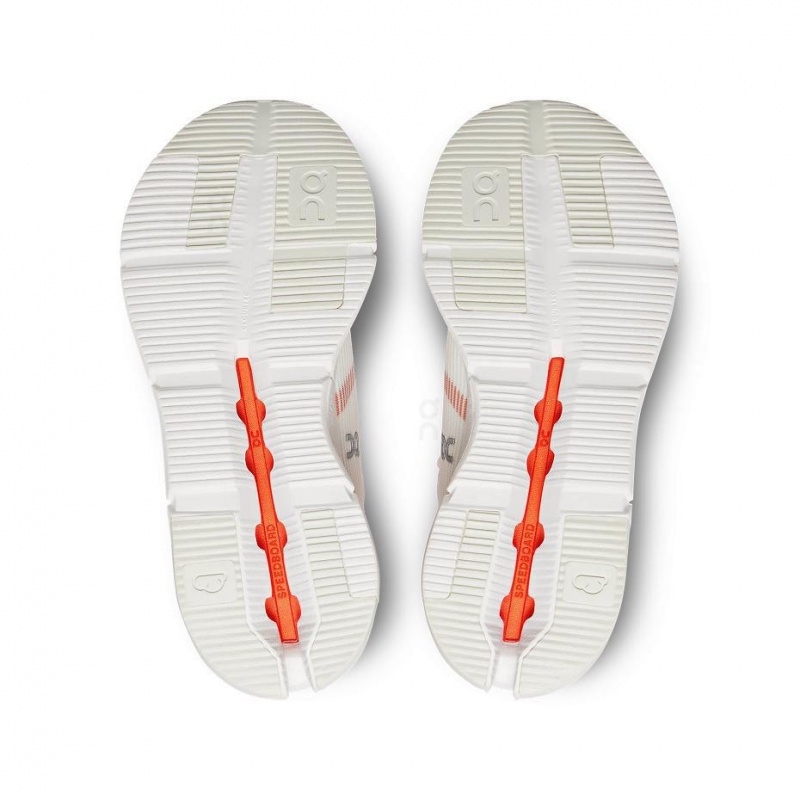 White / Orange On Cloudnova Void Women's Sneakers | USA_ON8553