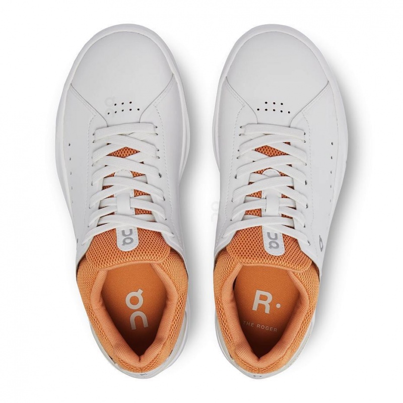 White / Orange On THE ROGER Advantage Women's Sneakers | USA_ON9141
