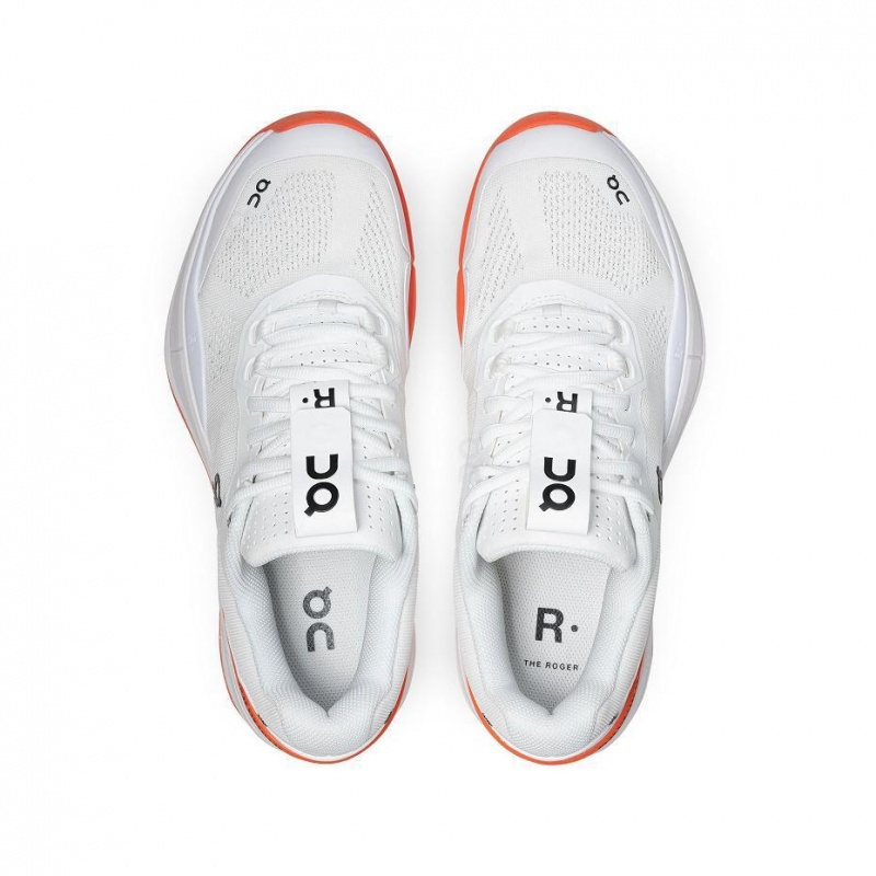 White / Orange On THE ROGER Pro Clay Men's Tennis Shoes | USA_ON9149
