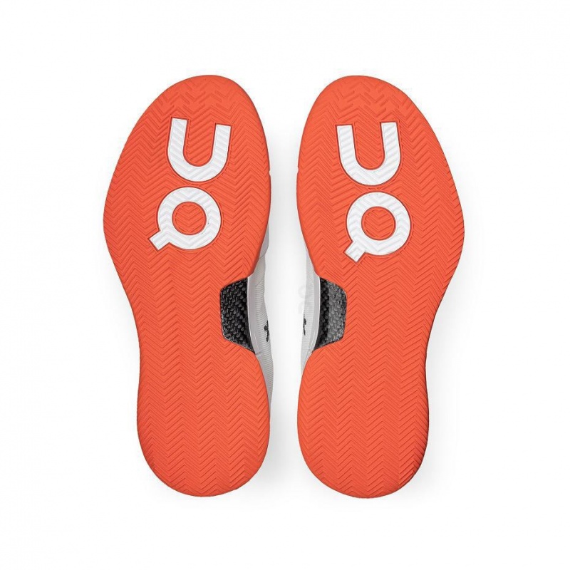 White / Orange On THE ROGER Pro Clay Men's Tennis Shoes | USA_ON9149