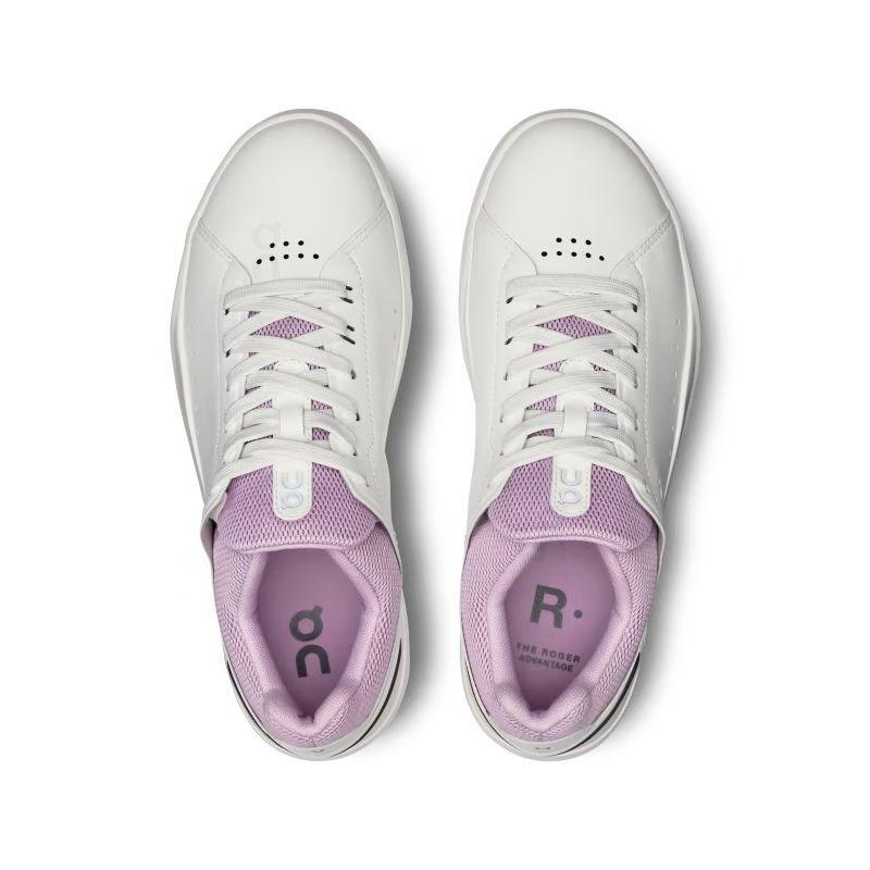 White / Pink On THE ROGER Advantage Women's Sneakers | USA_ON8546