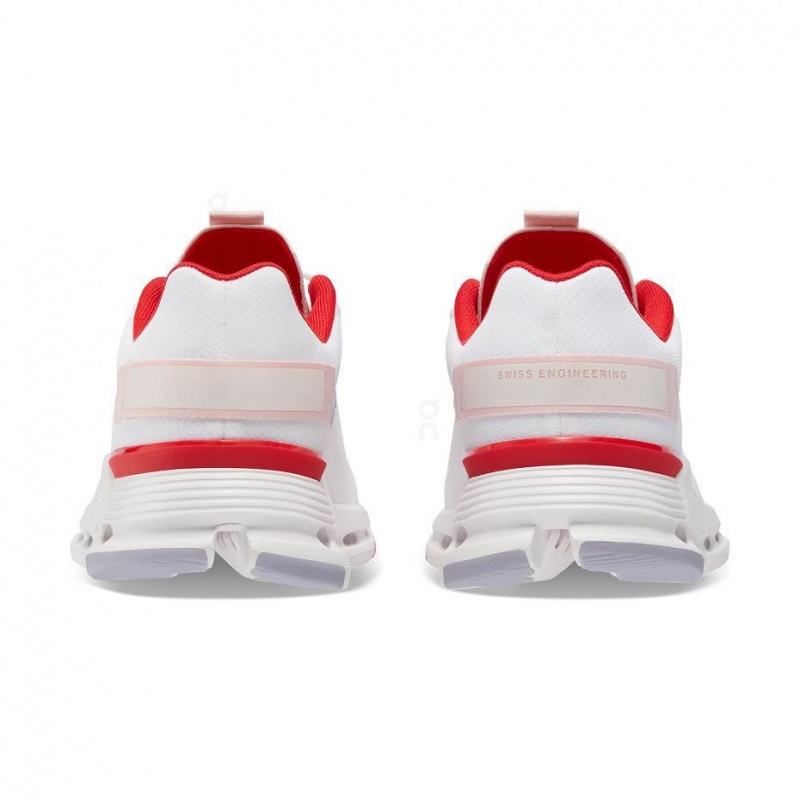 White / Red On Cloudnova Form Men's Sneakers | USA_ON8776