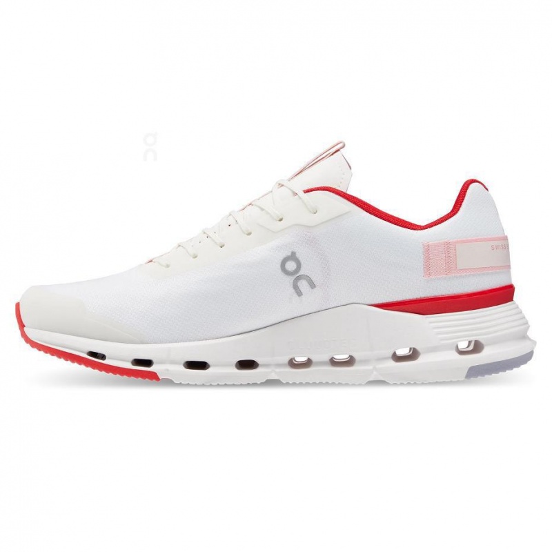 White / Red On Cloudnova Form Men's Sneakers | USA_ON8776