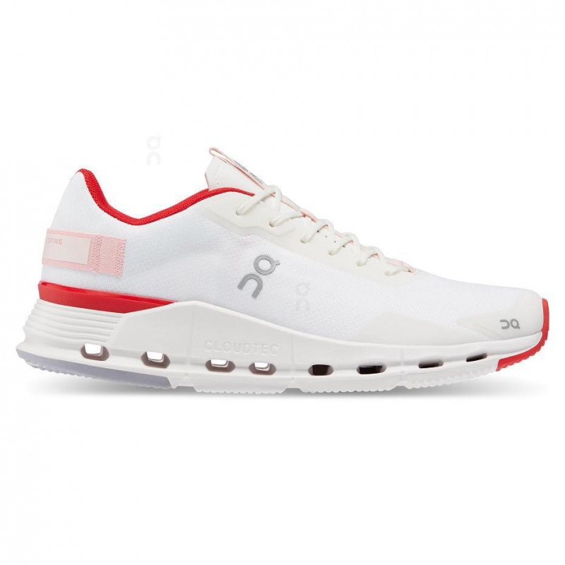 White / Red On Cloudnova Form Women\'s Sneakers | USA_ON8813