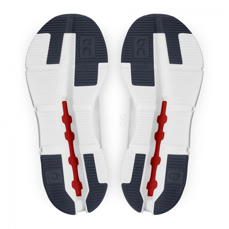 White / Red On Cloudnova Men's Sneakers | USA_ON8062