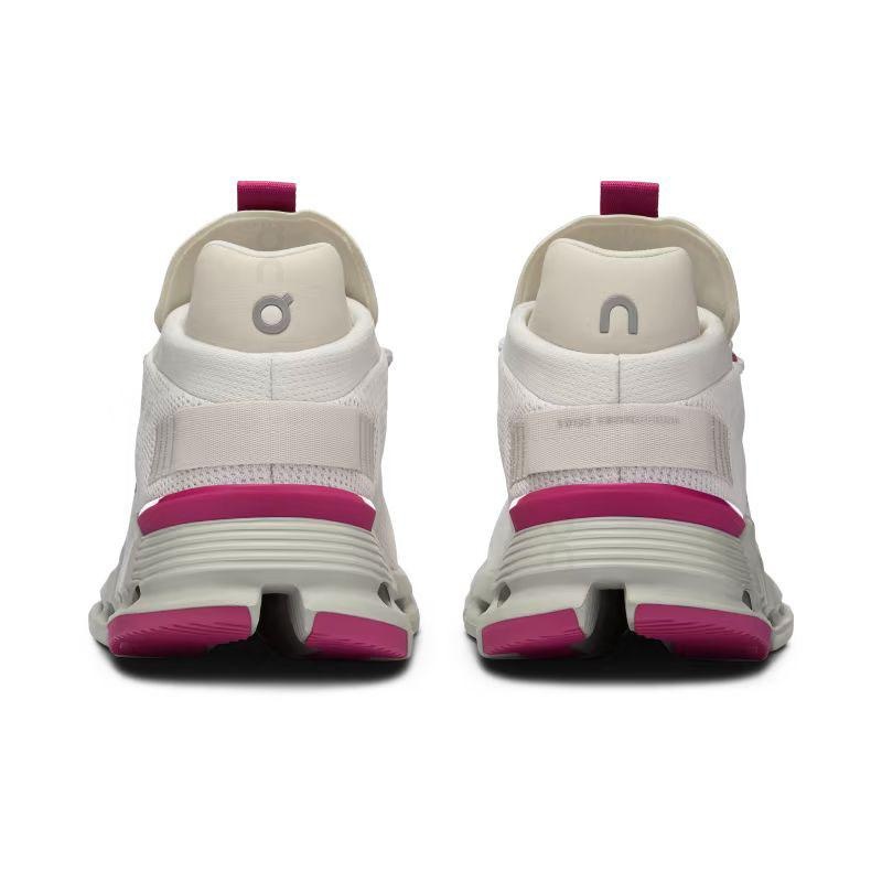 White / Red On Cloudnova Women's Sneakers | USA_ON8497