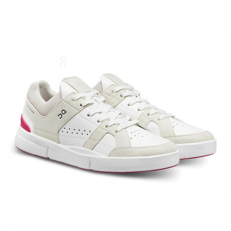 White / Red On THE ROGER Clubhouse Women's Sneakers | USA_ON8852