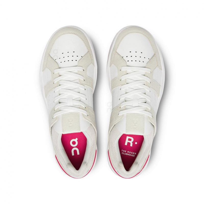 White / Red On THE ROGER Clubhouse Women's Sneakers | USA_ON8852