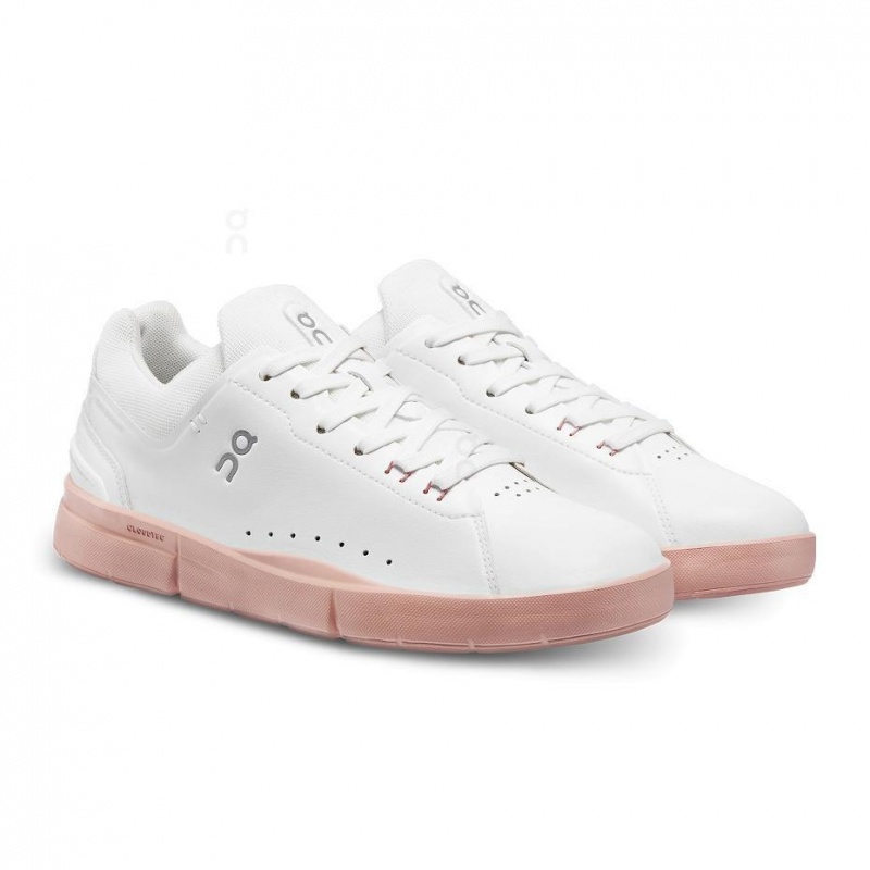 White / Rose On THE ROGER Advantage Women's Sneakers | USA_ON9034