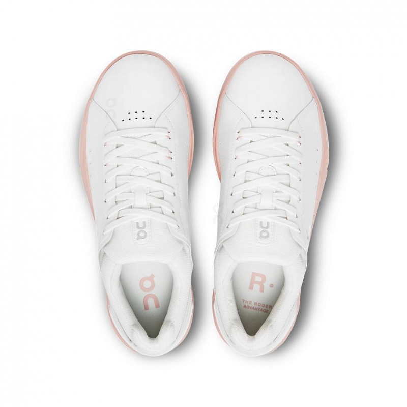 White / Rose On THE ROGER Advantage Women's Sneakers | USA_ON9034