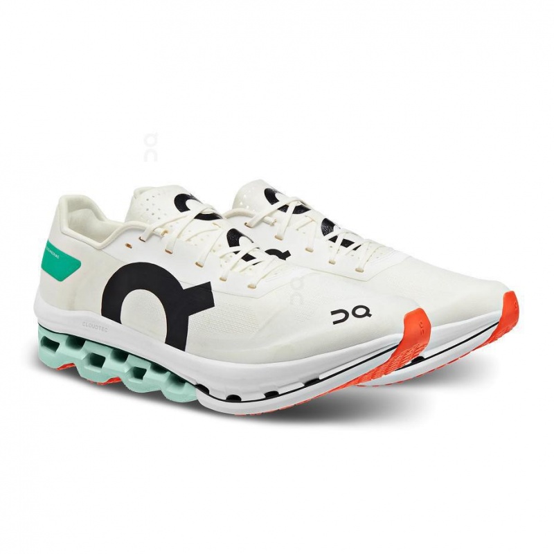White / Turquoise On Cloudboom Echo Men's Road Running Shoes | USA_ON8071