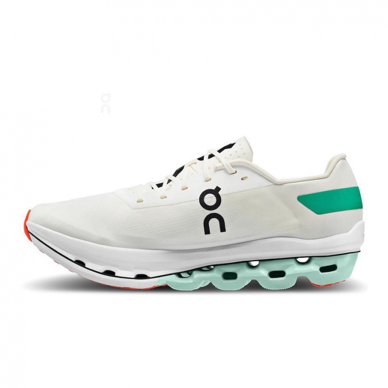 White / Turquoise On Cloudboom Echo Men's Road Running Shoes | USA_ON8071