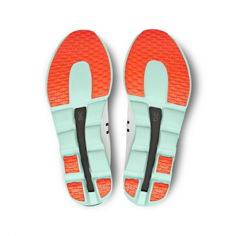 White / Turquoise On Cloudboom Echo Men's Road Running Shoes | USA_ON8071