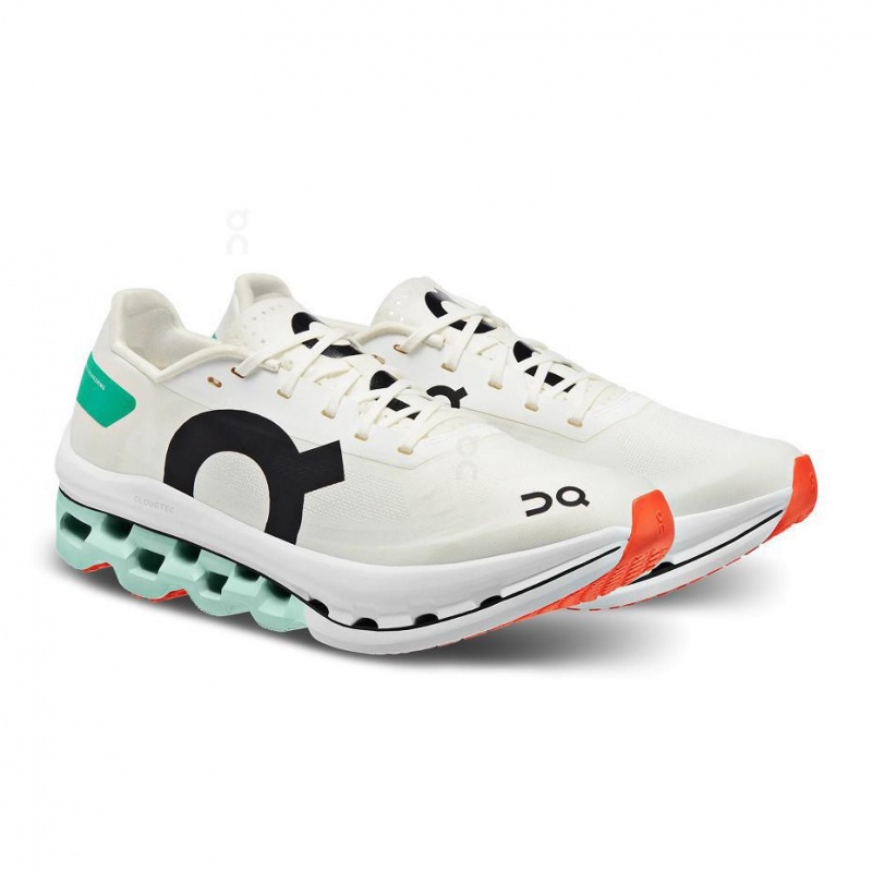 White / Turquoise On Cloudboom Echo Women's Road Running Shoes | USA_ON8177
