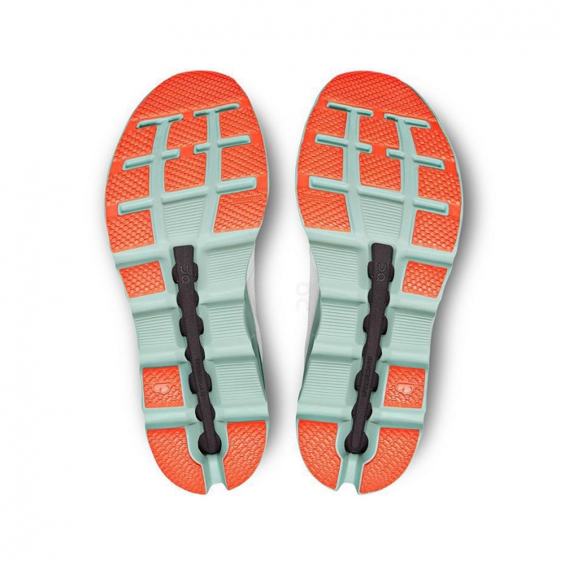 White / Turquoise On Cloudstratus Men's Road Running Shoes | USA_ON8231