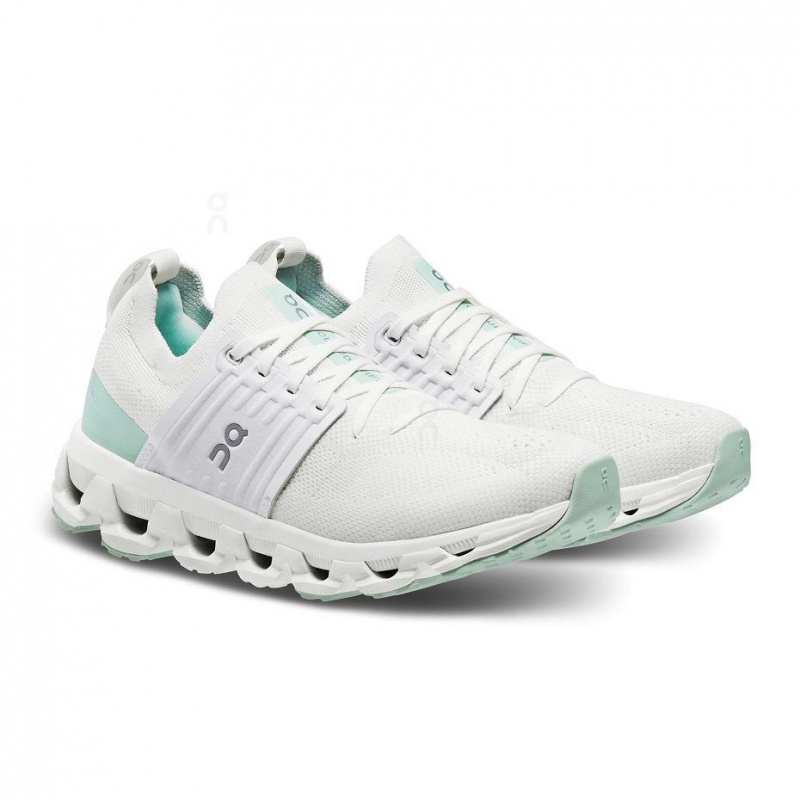 White / Turquoise On Cloudswift 3 Women's Road Running Shoes | USA_ON8297