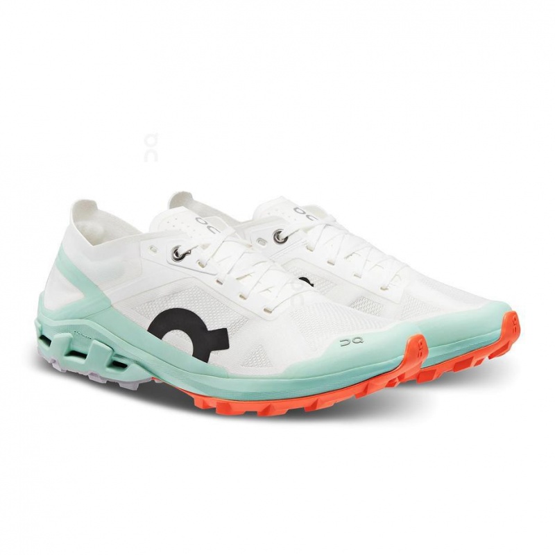 White / Turquoise On Cloudventure Peak 3 Women's Trail Running Shoes | USA_ON8344