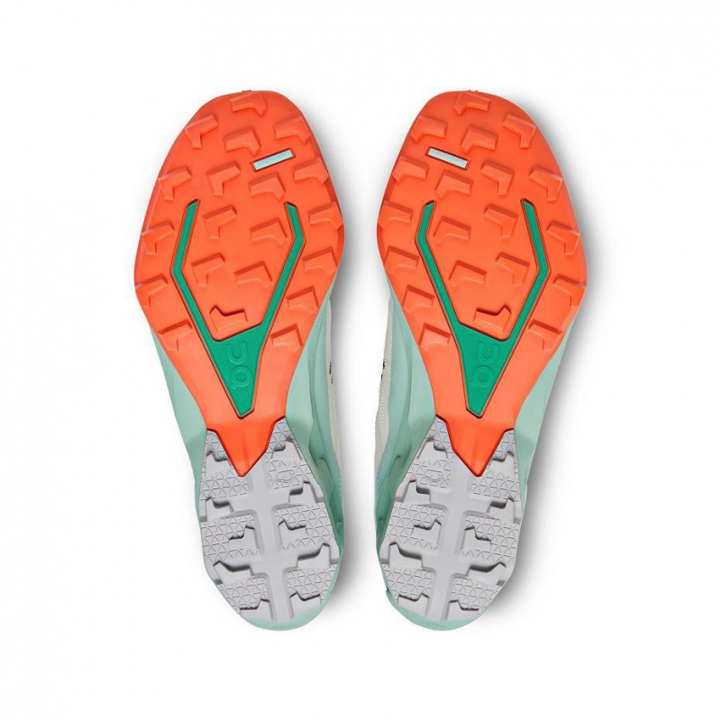White / Turquoise On Cloudventure Peak 3 Women's Trail Running Shoes | USA_ON8344