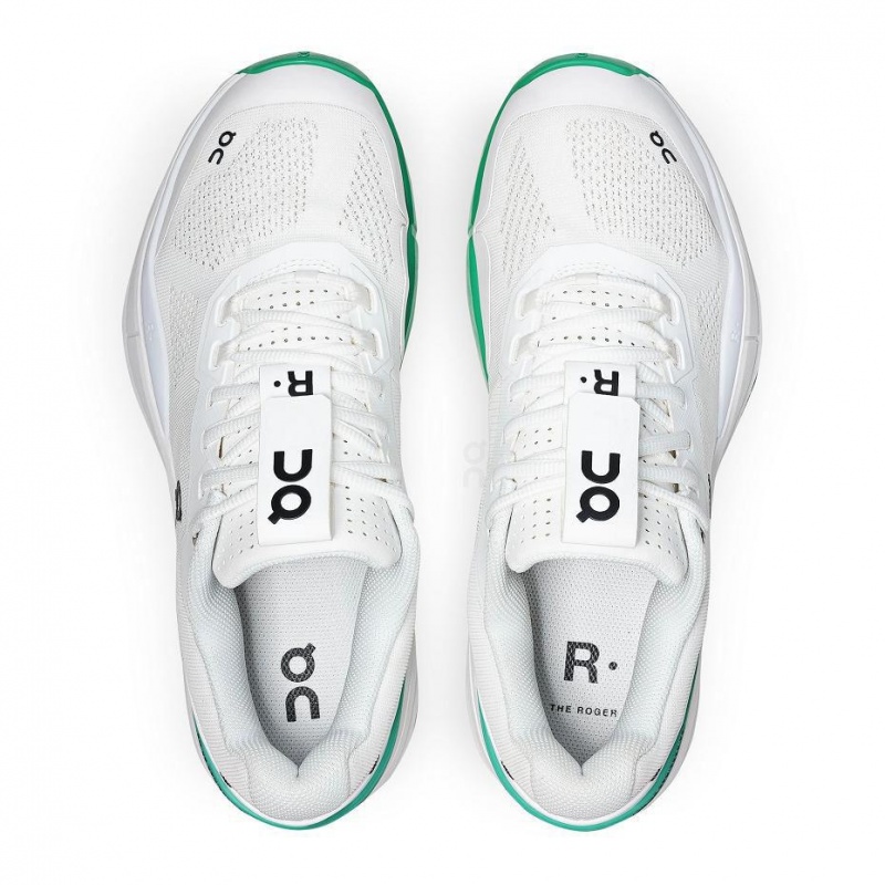 White / Turquoise On THE ROGER Pro Men's Tennis Shoes | USA_ON8915