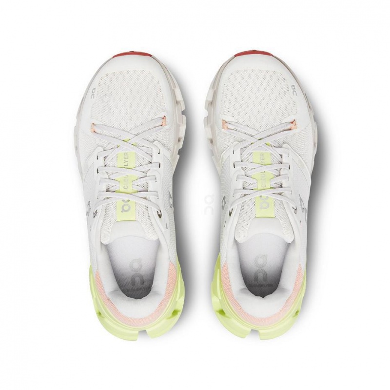 White / Yellow On Cloudflyer 4 Women's Road Running Shoes | USA_ON8657
