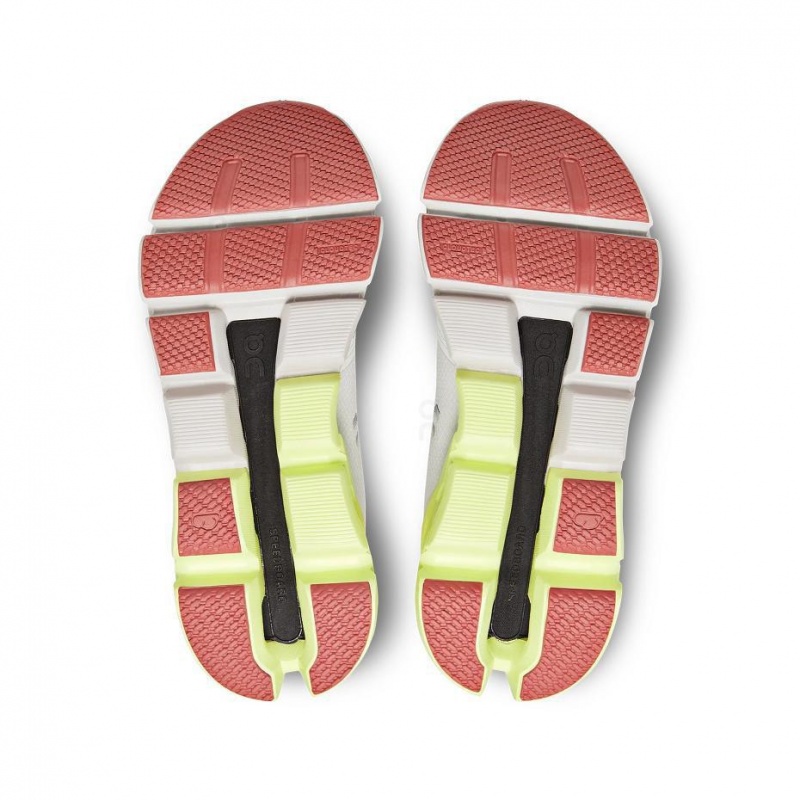 White / Yellow On Cloudflyer 4 Women's Road Running Shoes | USA_ON8657