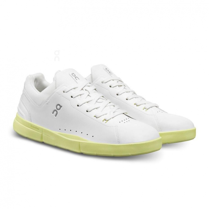 White / Yellow On THE ROGER Advantage Men's Sneakers | USA_ON8387