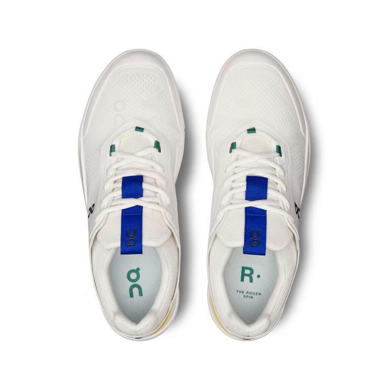 White / Yellow On THE ROGER Spin Men's Sneakers | USA_ON8703