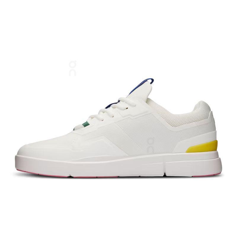 White / Yellow On THE ROGER Spin Men's Sneakers | USA_ON8703