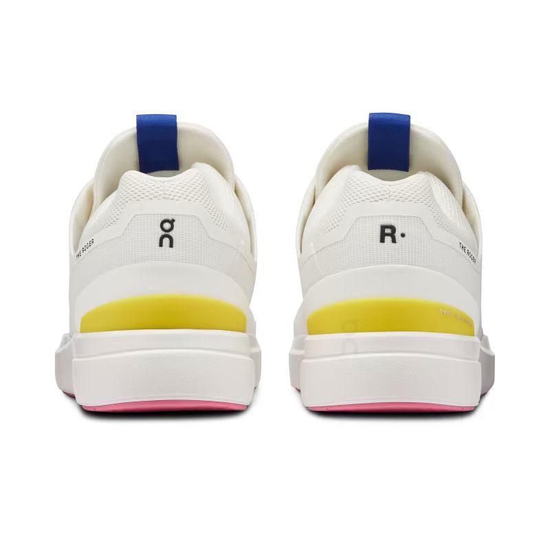 White / Yellow On THE ROGER Spin Men's Sneakers | USA_ON8703