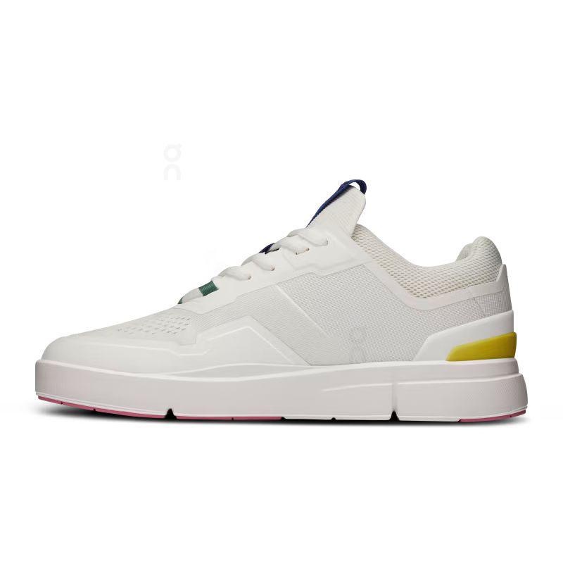 White / Yellow On THE ROGER Spin Women's Sneakers | USA_ON8490