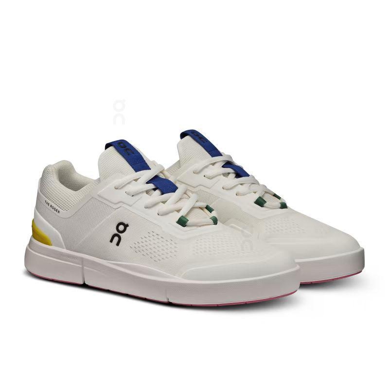 White / Yellow On THE ROGER Spin Women's Sneakers | USA_ON8490