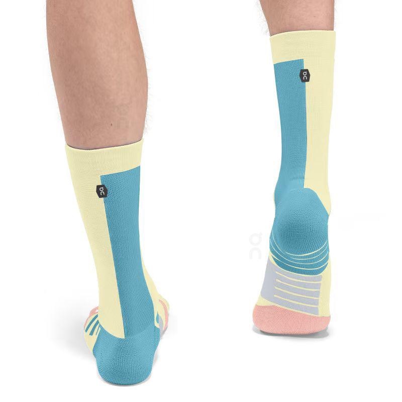 Yellow On Performance High Men's Socks | USA_ON8016