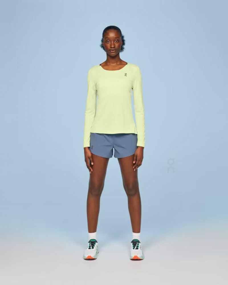 Yellow On Performance Long-T Women's T-shirts | USA_ON8763