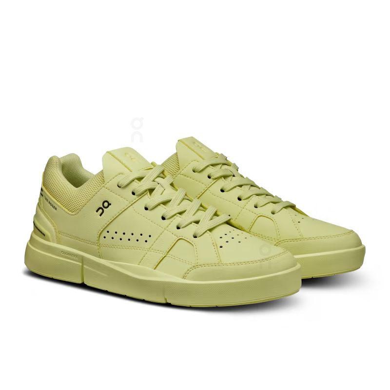 Yellow On THE ROGER Clubhouse Women's Sneakers | USA_ON8190