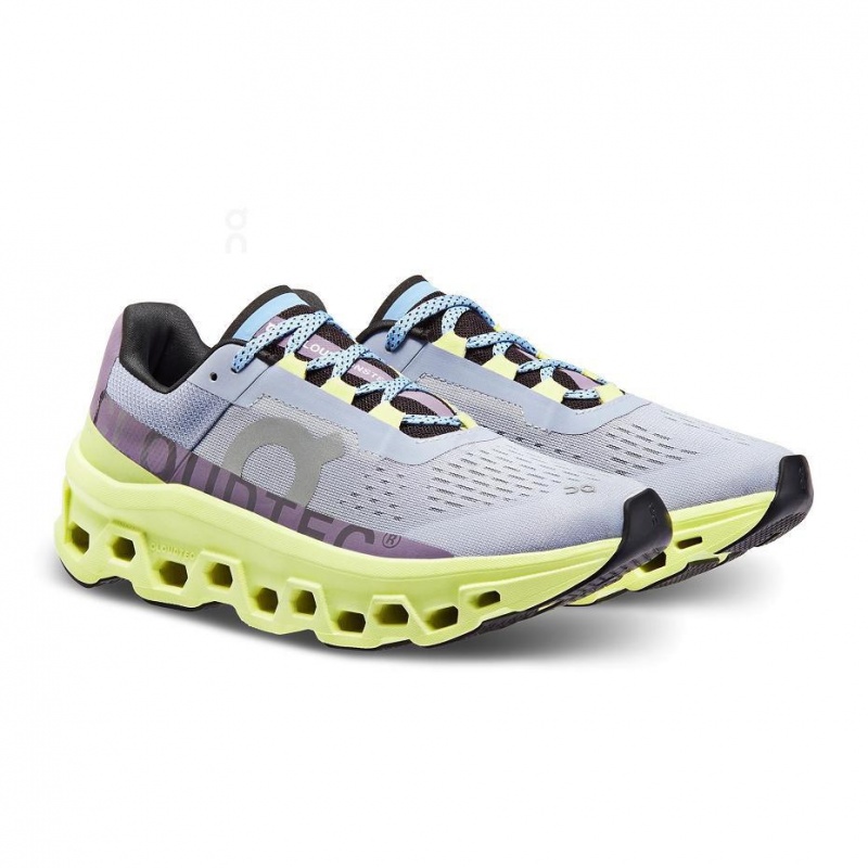 Yellow / Blue On Cloudmonster Women's Road Running Shoes | USA_ON8184