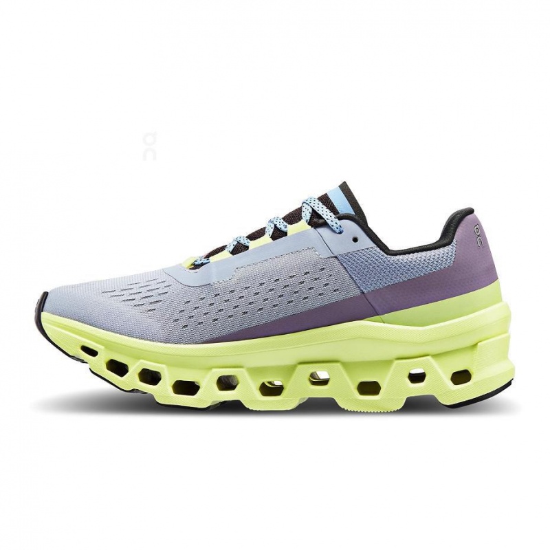 Yellow / Blue On Cloudmonster Women's Road Running Shoes | USA_ON8184