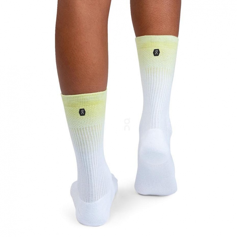 Yellow / White On All-Day Men's Socks | USA_ON8057